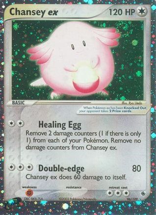 Chansey ex/109 - Ruby and Sapphire Holofoil