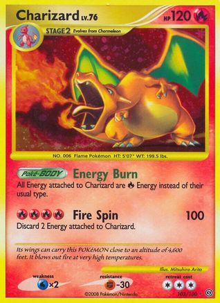 Charizard/100 - Stormfront Holofoil