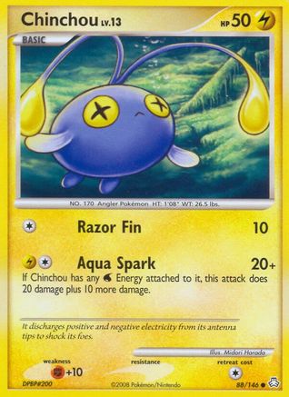 Chinchou (88)/146 - Legends Awakened Reverse Holofoil