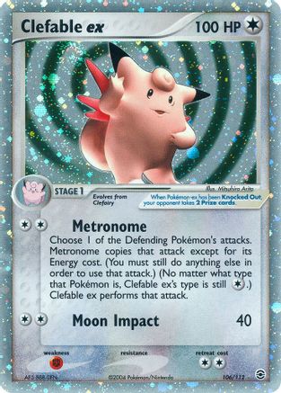 Clefable ex/112 - FireRed & LeafGreen Holofoil