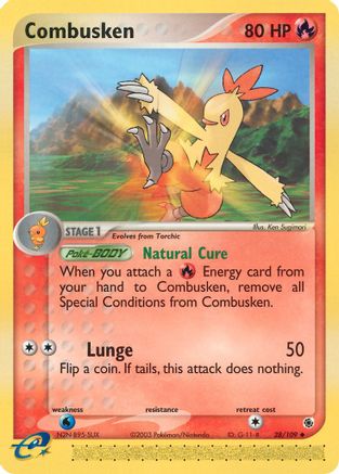 Combusken - 28/109/109 - Ruby and Sapphire Reverse Holofoil
