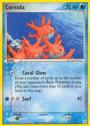 Corsola/101 - Hidden Legends Reverse Holofoil