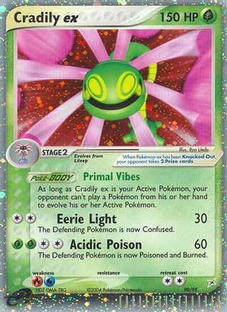Cradily ex/95 - Team Magma vs Team Aqua Holofoil