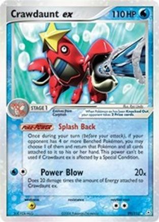 Crawdaunt ex/110 - Holon Phantoms Holofoil
