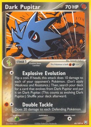 Dark Pupitar - 040/109/109 - Team Rocket Returns Reverse Holofoil