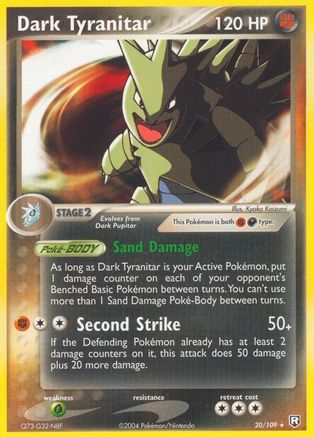 Dark Tyranitar - 020/109/109 - Team Rocket Returns Reverse Holofoil