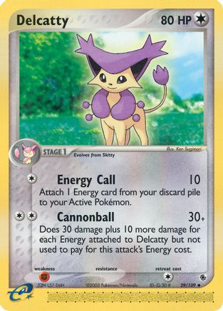 Delcatty - 29/109/109 - Ruby and Sapphire Reverse Holofoil
