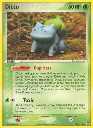 Ditto (Bulbasaur)/113 - Delta Species Reverse Holofoil