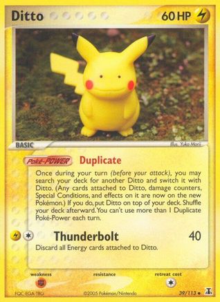 Ditto - 039/113 (Pikachu)/113 - Delta Species