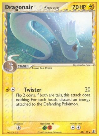 Dragonair - 42/113 (Delta Species)/113 - Delta Species Reverse Holofoil