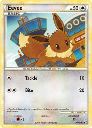Eevee (47) 47/90 - Undaunted Reverse Holofoil