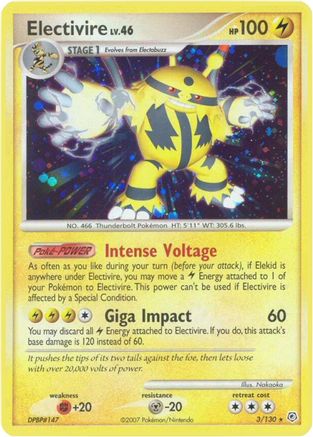 Electivire/130 - Diamond and Pearl Reverse Holofoil