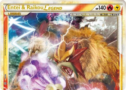 Entei & Raikou Legend (top)/95 - Unleashed Holofoil