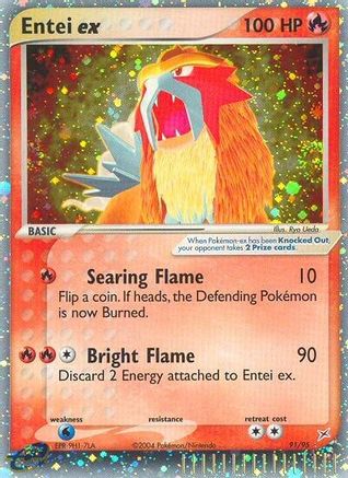 Entei ex/95 - Team Magma vs Team Aqua Holofoil