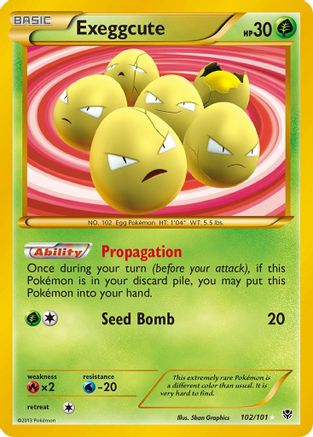 Exeggcute (102 Secret Rare)/101 - Plasma Blast Holofoil