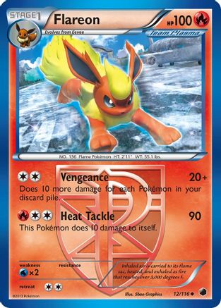 Flareon (Team Plasma) 12/116 - Plasma Freeze Reverse Holofoil