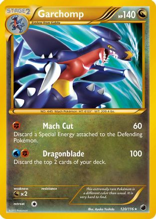 Garchomp (120 Secret Rare)/116 - Plasma Freeze Holofoil
