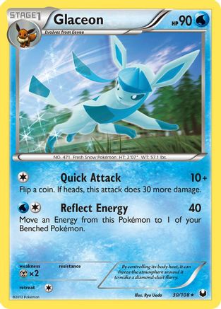 Glaceon/108 - Dark Explorers Reverse Holofoil
