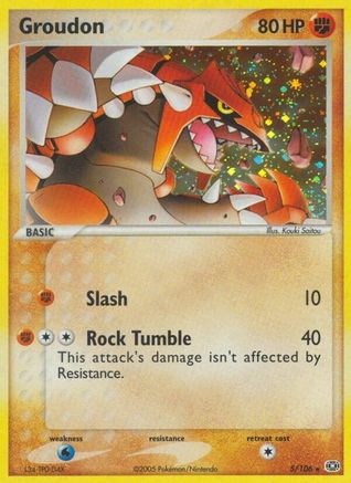 Groudon - 005/106/106 - Emerald Holofoil