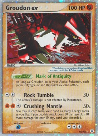 Groudon ex/101 - Hidden Legends Holofoil