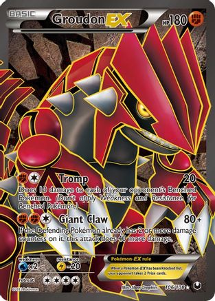 Groudon EX (106 Full Art)/108 - Dark Explorers Holofoil