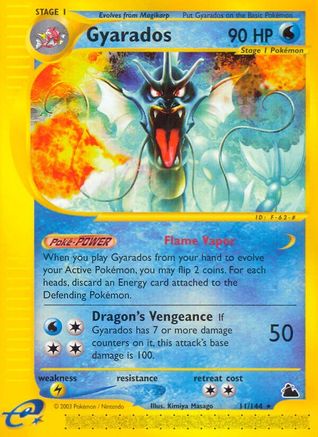 Gyarados (11)/144 - Skyridge Reverse Holofoil
