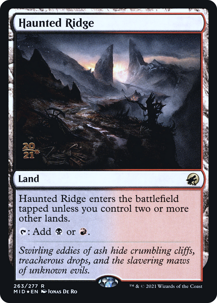 Haunted Ridge (PRE-263) - Innistrad: Midnight Hunt Promos Foil