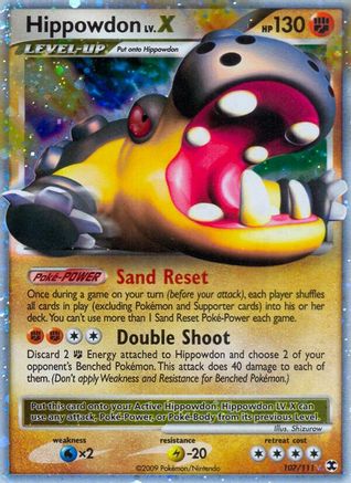 Hippowdon Lv.X/111 - Rising Rivals Holofoil