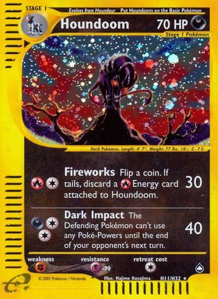 Houndoom (H11)/147 - Aquapolis Holofoil