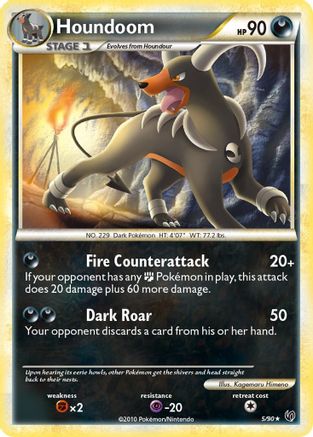 Houndoom/90 - Undaunted Reverse Holofoil