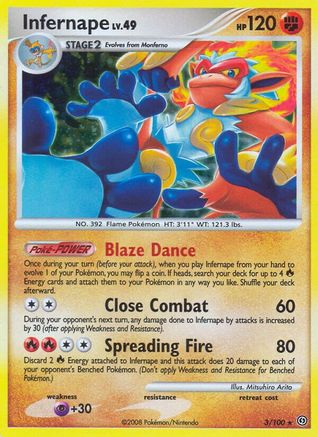 Infernape/100 - Stormfront Holofoil