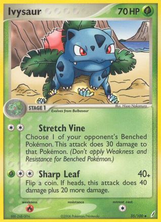Ivysaur - 035/100/100 - Crystal Guardians Reverse Holofoil