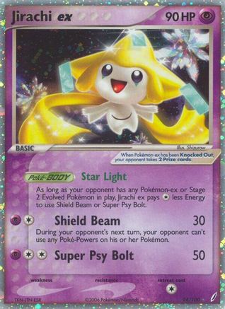 Jirachi ex/100 - Crystal Guardians Holofoil