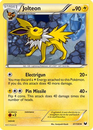 Jolteon/108 - Dark Explorers Reverse Holofoil