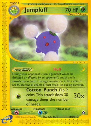 Jumpluff/147 - Aquapolis Reverse Holofoil