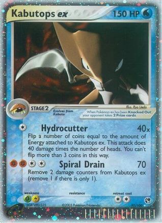 Kabutops ex/100 - Sandstorm Holofoil