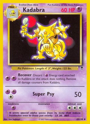 Kadabra/110 - Legendary Collection Reverse Holofoil