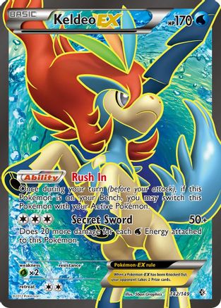Keldeo EX (142 Full Art)/149 - Boundaries Crossed Holofoil