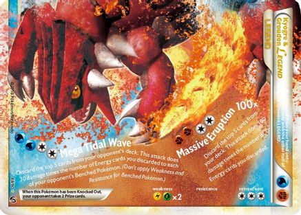 Kyogre & Groudon Legend (Bottom)/90 - Undaunted Holofoil