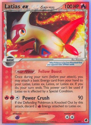 Latias ex (Delta Species)/101 - Dragon Frontiers Holofoil