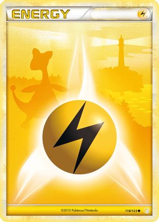 Lightning Energy 118/123 - HeartGold SoulSilver Reverse Holofoil