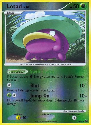 Lotad (Shiny)/127 - Platinum Reverse Holofoil