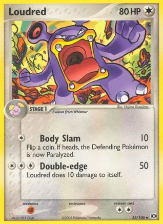 Loudred/106 - Emerald Reverse Holofoil
