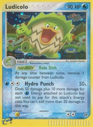 Ludicolo/100 - Sandstorm Reverse Holofoil