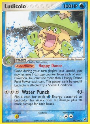 Ludicolo - 019/107/107 - Deoxys Reverse Holofoil