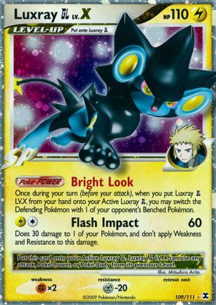Luxray GL Lv.X/111 - Rising Rivals Holofoil