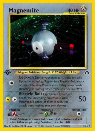 Magnemite (7)/75 - Neo Discovery Unlimited Holofoil