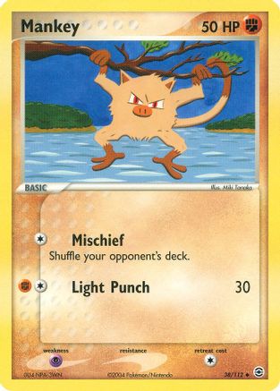 Mankey/112 - FireRed & LeafGreen Reverse Holofoil
