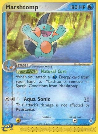 Marshtomp - 41/109/109 - Ruby and Sapphire Reverse Holofoil