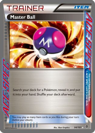 Master Ball/101 - Plasma Blast Holofoil